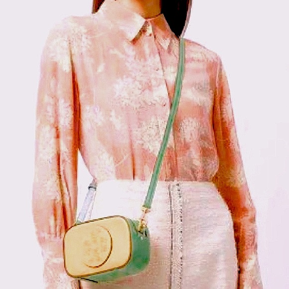 Tory Burch Bags Tory Burch Jackfruit Yellow Leather Bombe Small Bag